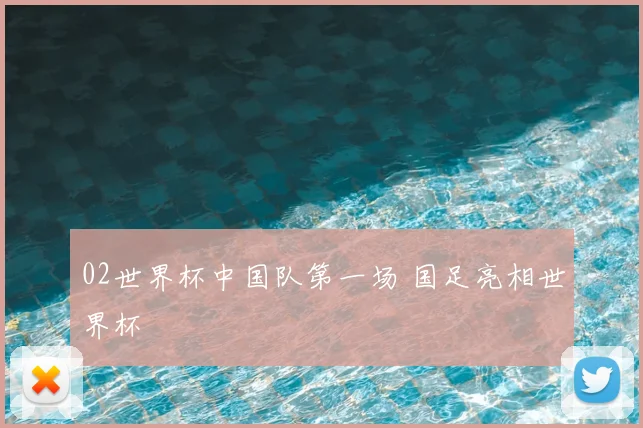 02世界杯中国队第一场 国足亮相世界杯